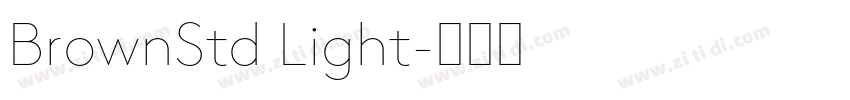 BrownStd Light字体转换